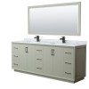 Strada 84" Double Light Green (Vanity Only Pricing)
